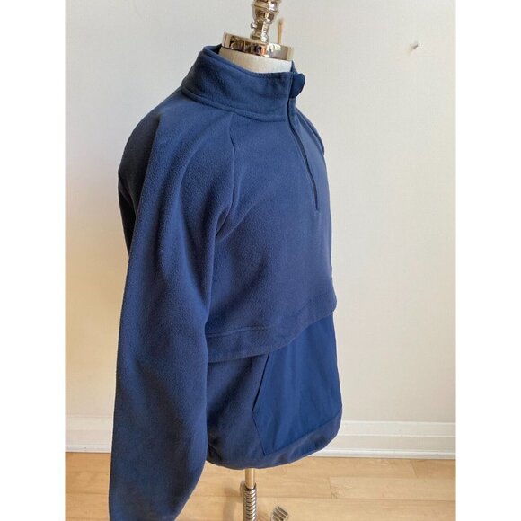 ZELLA BNWOT "Open Range" Half Zip Fleece Pullover Navy Blue Sweater Large New. - Picture 3 of 8